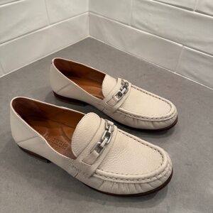 GENTLE SOULS JANELLA Slip-On Flats White Leather Women’s Size 8.5 shoes, slip on